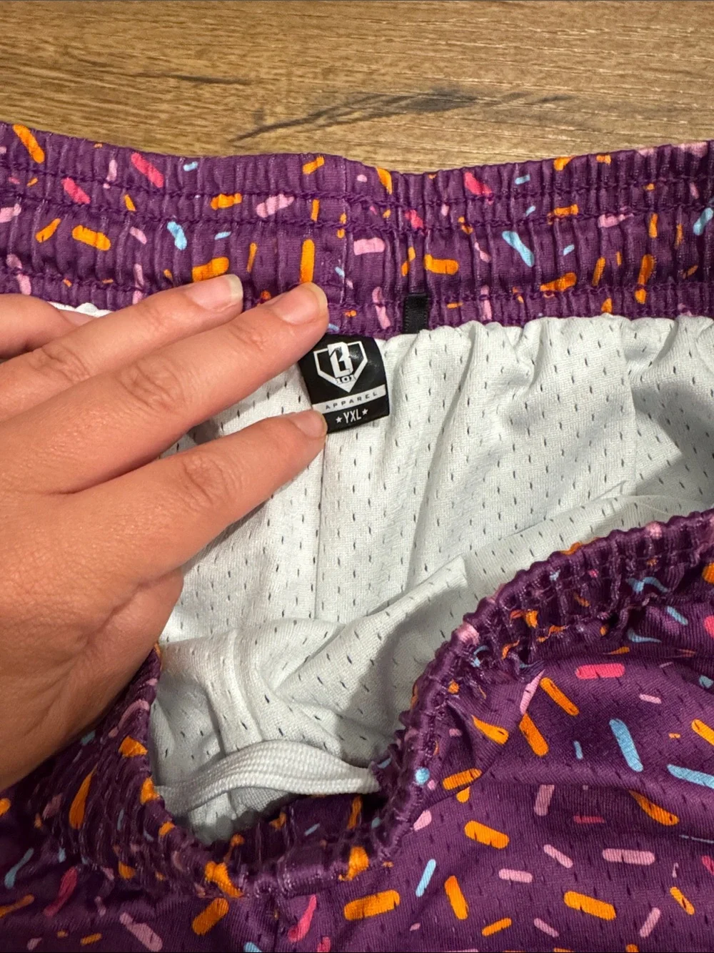 Baseball101 Purple Sprinkle Athletic Shorts